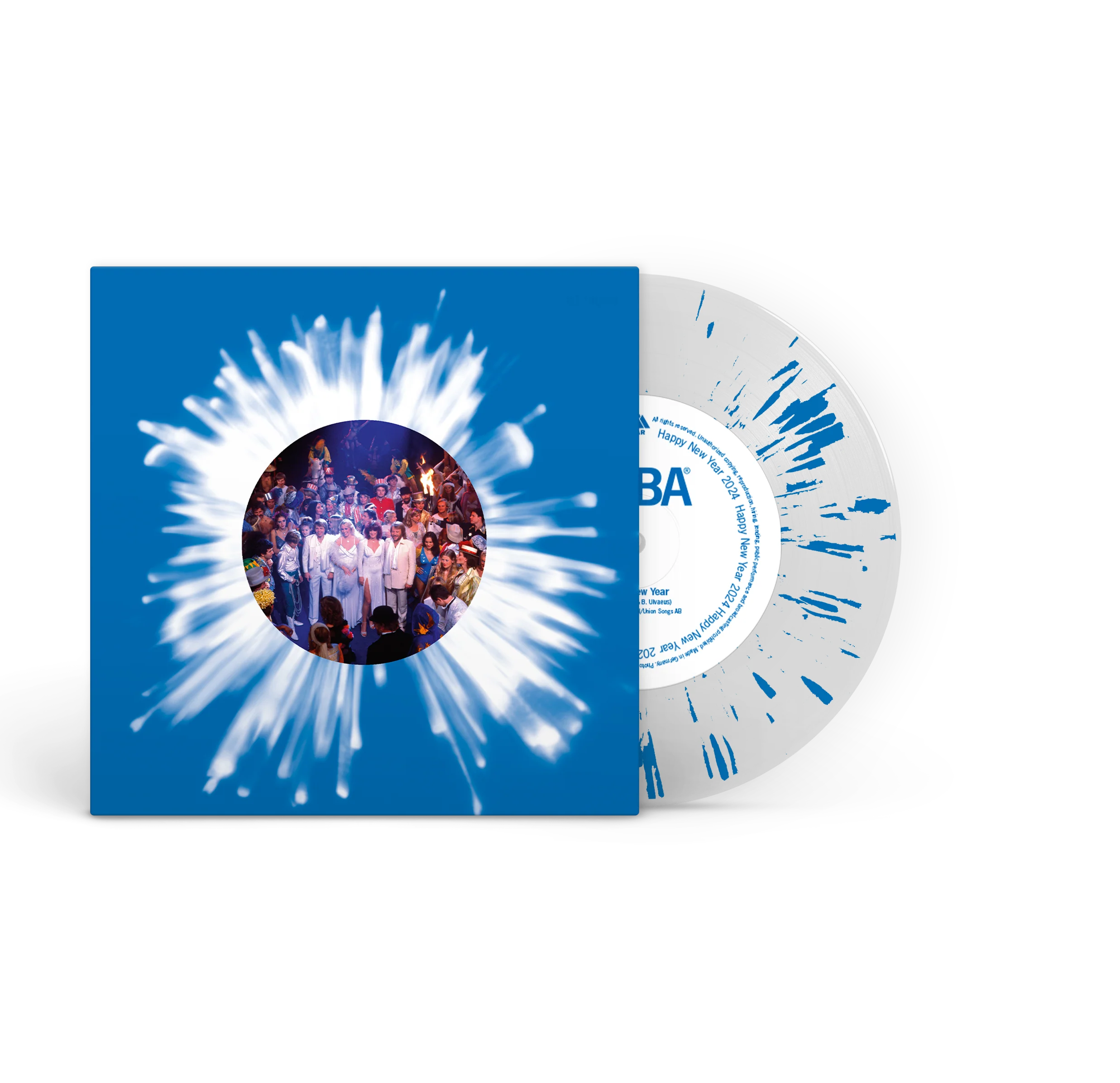 Happy New Year (2024): Limited White/Blue Vinyl 7" Single