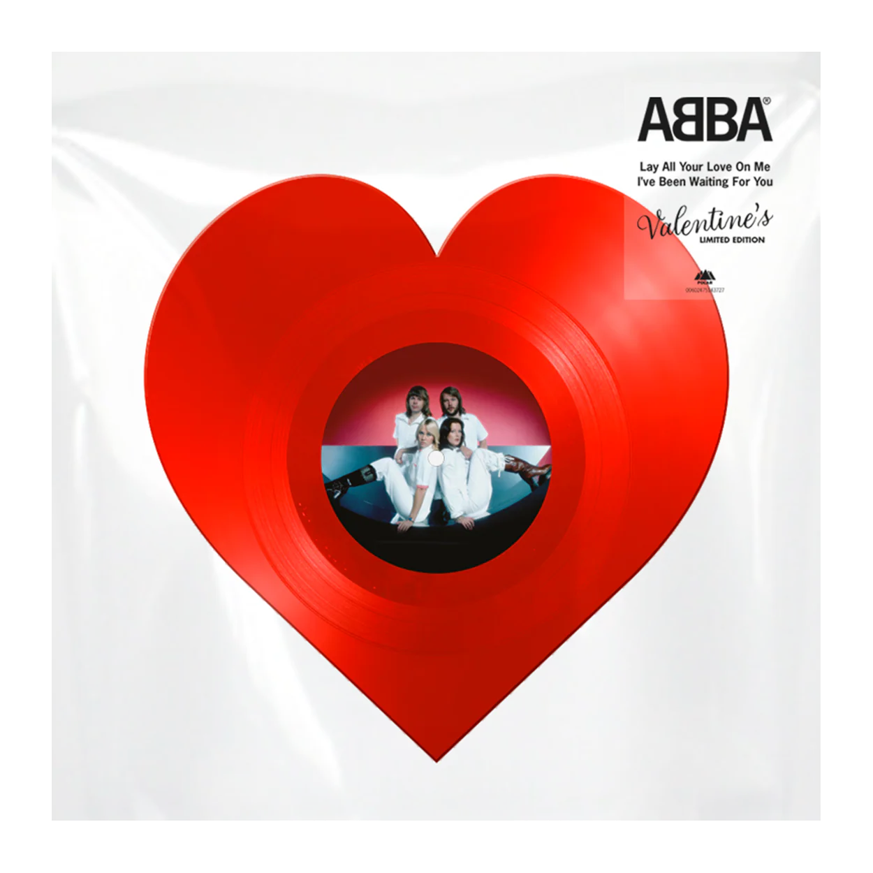Lay All Your Love On Me / I’ve Been Waiting For You: Heart-Shaped Valentine’s 12" Vinyl