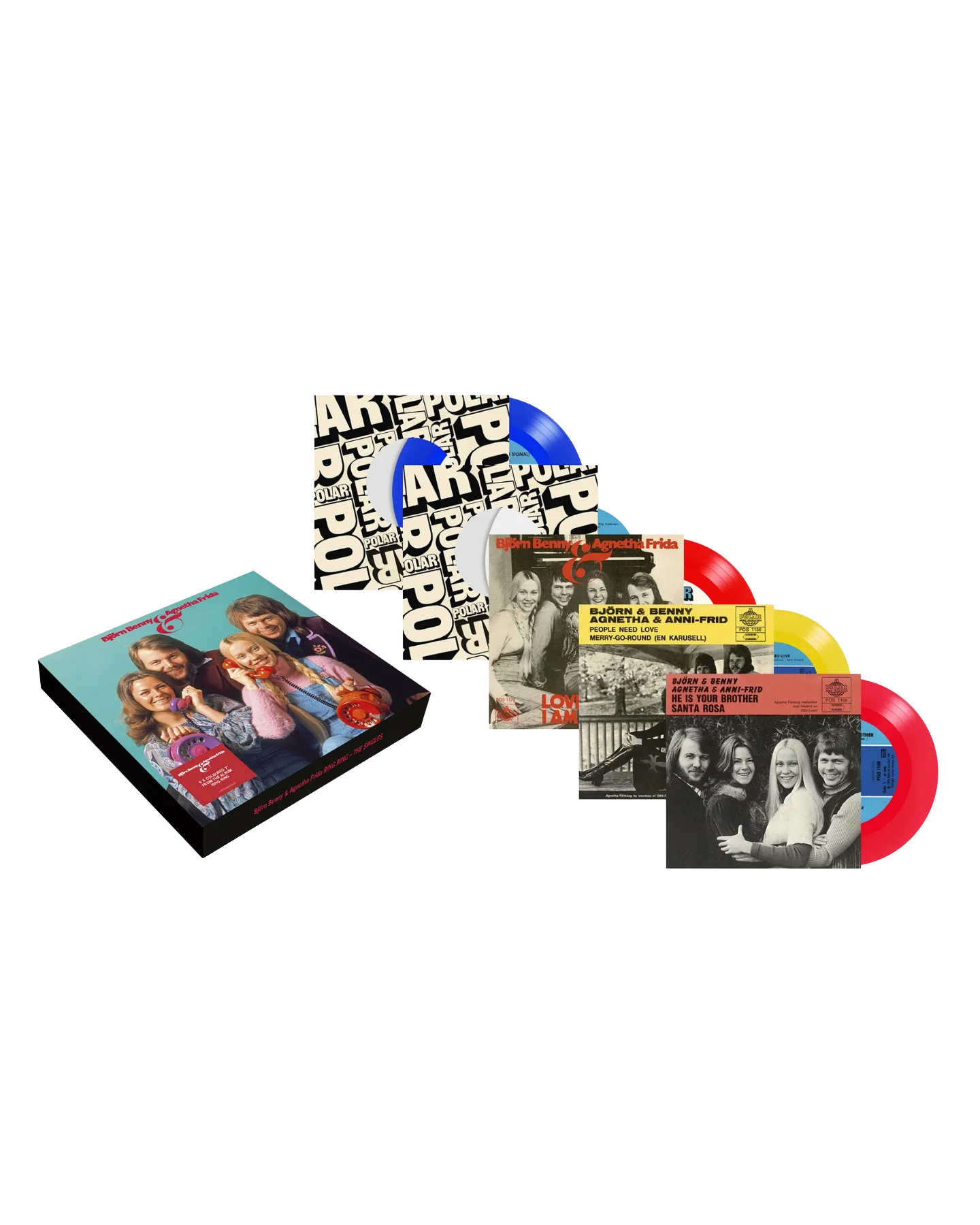 Ring Ring (50th Anniversary): Exclusive 5 x 7" Colour Vinyl Box Set